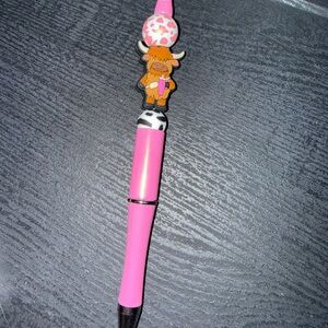 Pink Cow with Stanley Pen